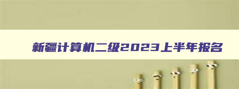 新疆计算机二级2023上半年报名,2023年新疆计算机二级考试